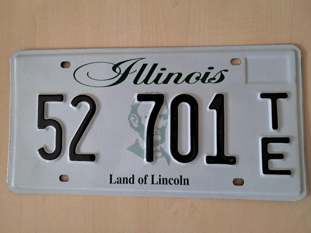 Kentekenplaat Illinois Amerika usa., Verzamelen, Automerken, Motoren en Formule 1, Ophalen of Verzenden, Gebruikt, Auto's