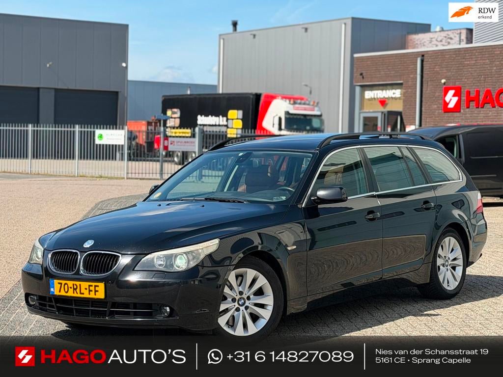 BMW 5-serie Touring 535d High Executive XENON/NAVI/LEDER/PAN, Auto's, Automaat, 1730 kg, Achterwielaandrijving, Gebruikt