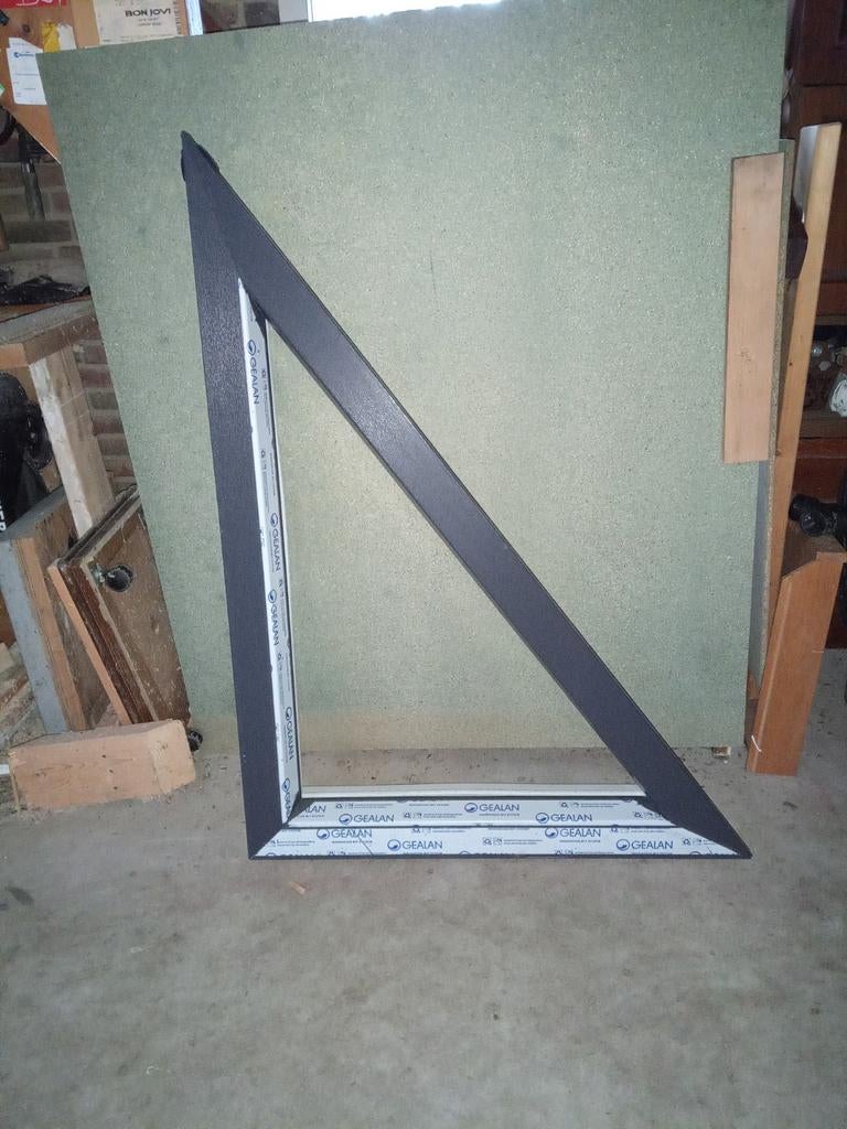 Kunststof kozijn, 3 hoek,afm. 865 x 1170 mm, Ophalen, Nieuw