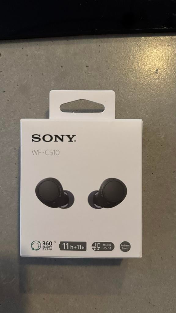 Sony WF-C510 Draadloze Oordopjes - Zwart, Ophalen of Verzenden, Nieuw, Sony, Draadloos
