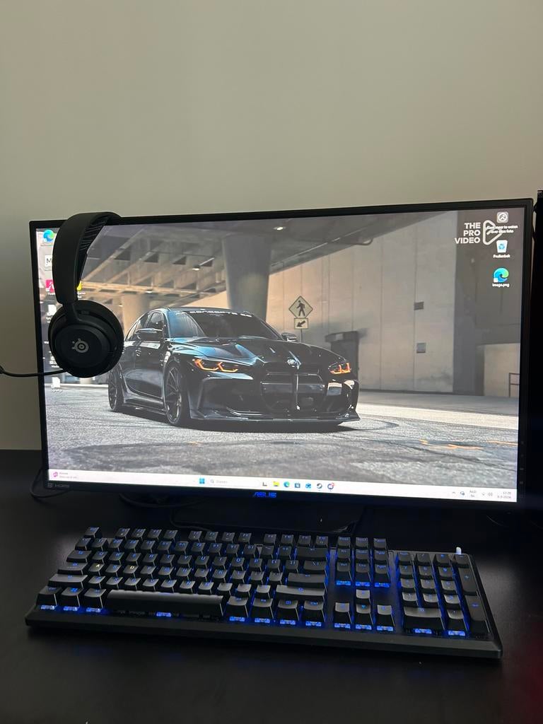 Asus Gaming Monitor 144Hz, Computers en Software, Desktop Pc's, Ophalen of Verzenden, Zo goed als nieuw, Gaming, 3 tot 4 Ghz