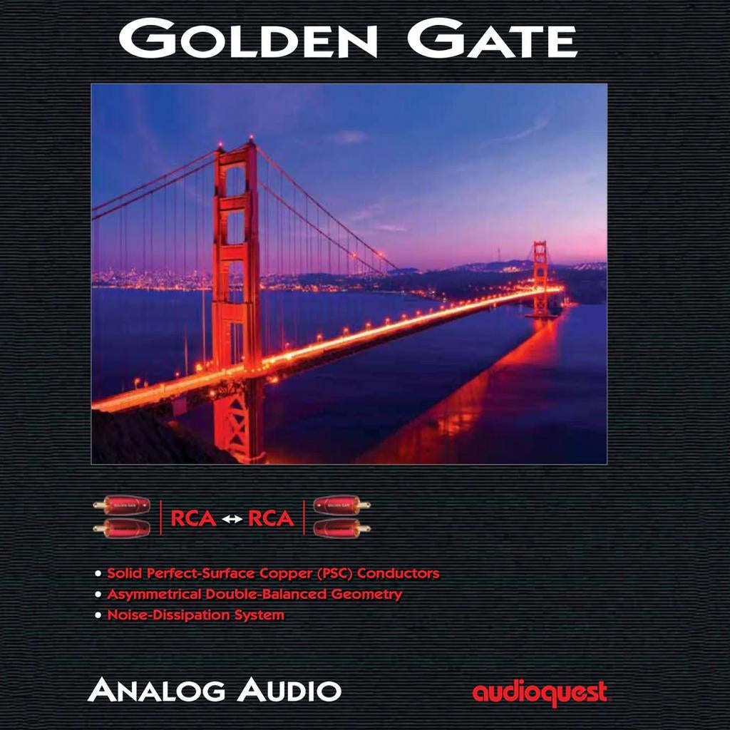 Audioquest Golden Gate nieuw in doos, Ophalen of Verzenden, Zo goed als nieuw, Minder dan 2 meter, Interlink-kabel