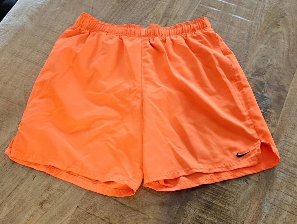 Nike zwemshort zwembroek oranje maat M met binnenbroekje, Maat 48/50 (M), Nike, Oranje, Ophalen of Verzenden