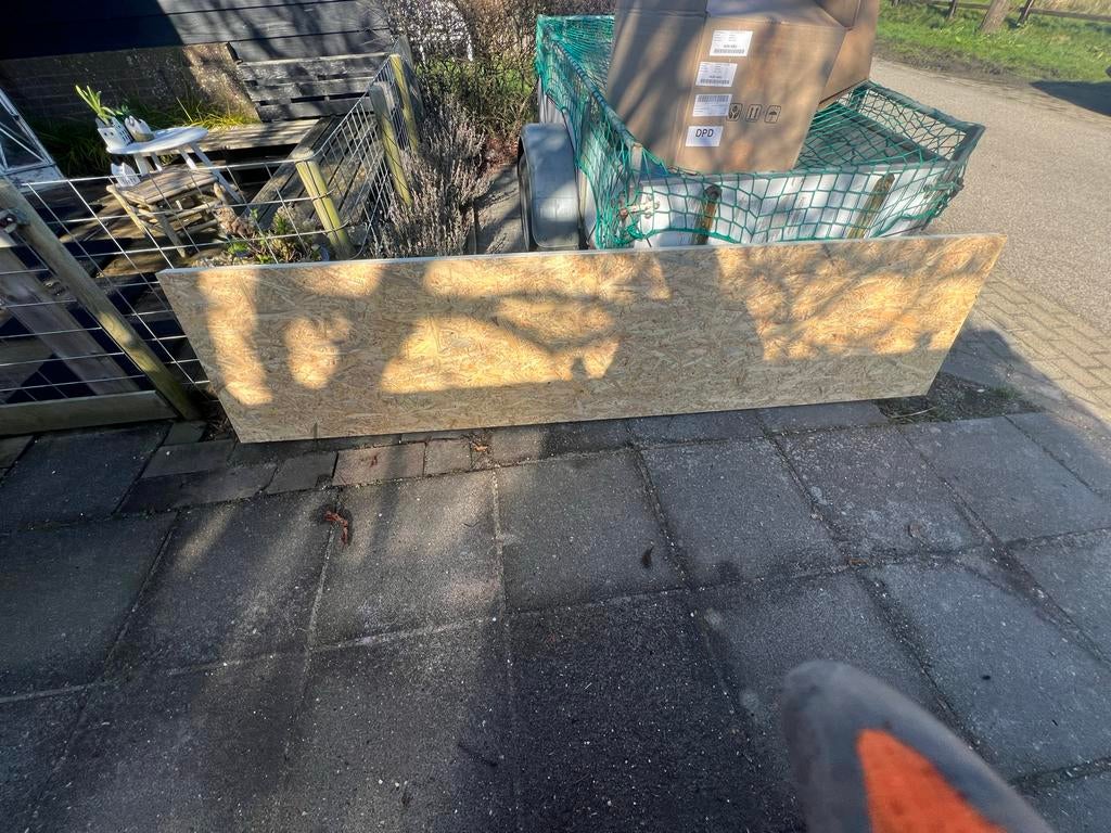 PIR-plaat met OSB - Over van de bouw, Doe-het-zelf en Verbouw, Platen en Panelen, Ophalen, Gebruikt, Overige materialen, 50 tot 100 mm