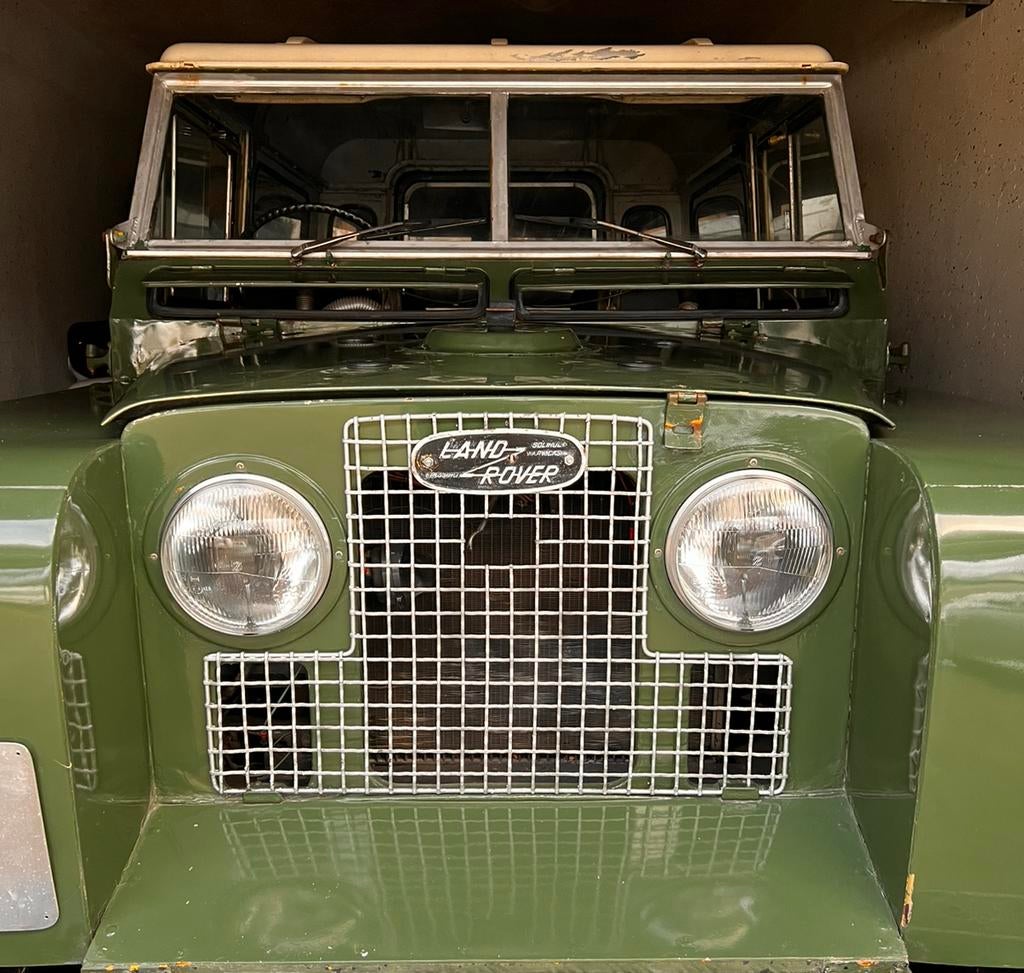 Land Rover Serie 2a 1967 2.25L rhd Diesel - Videolink-, Auto's, Zwart, 4 cilinders, Vierwielaandrijving, Particulier