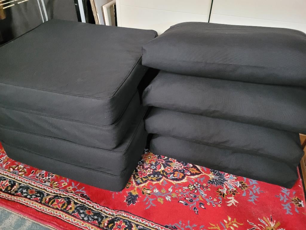 Ikea Kungso zwarte tuinkussens voor o.a. Applaro of Nammaro, Ophalen, Gebruikt