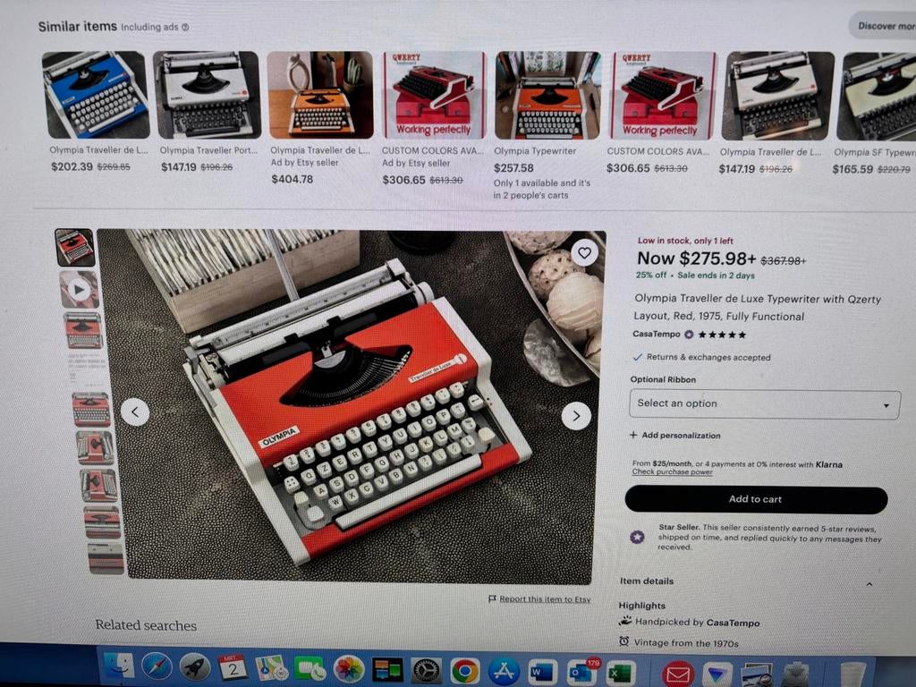 Olympia typemachine izgst, Diversen, Ophalen