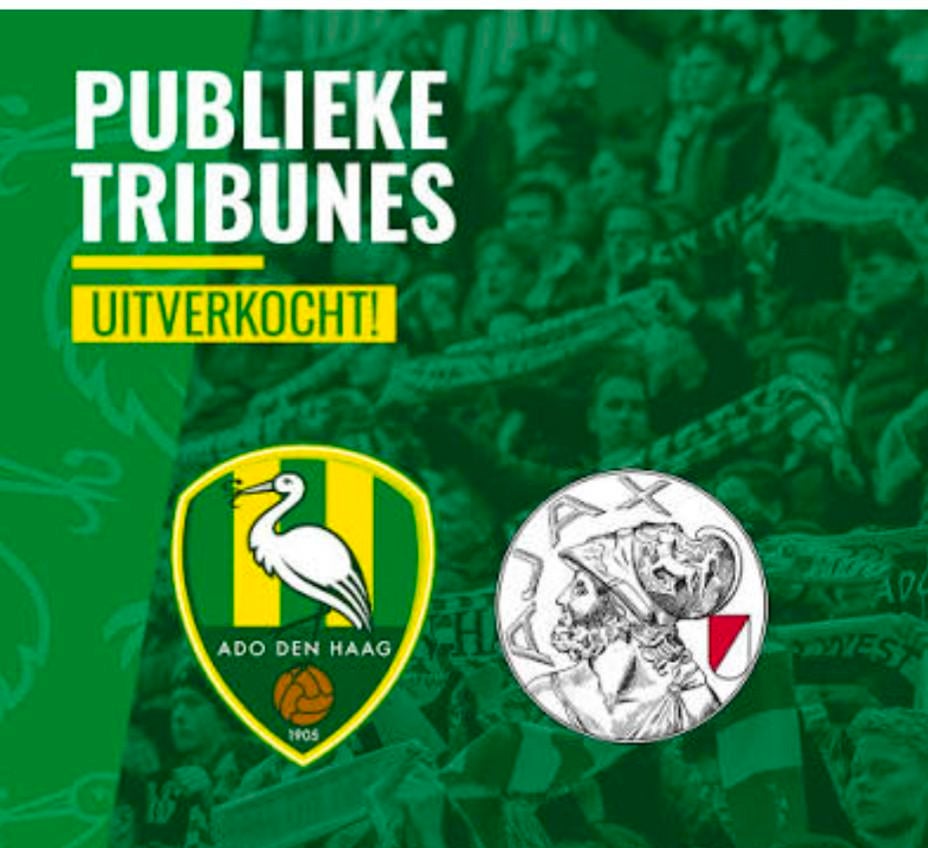 Ado/jong Ajax 2 tickets gezocht, Tickets en Kaartjes, Twee personen