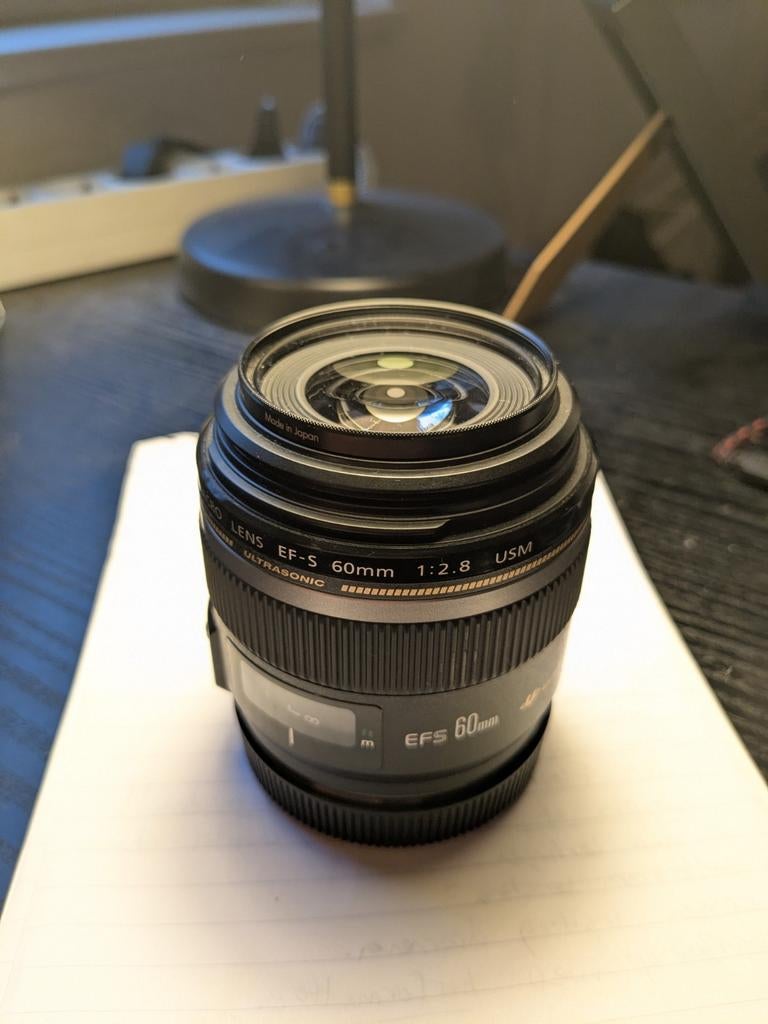 Canon EF-S 60mm f/2.8 Macro USM Lens, Audio, Tv en Foto, Fotografie | Lenzen en Objectieven, Ophalen of Verzenden, Zo goed als nieuw