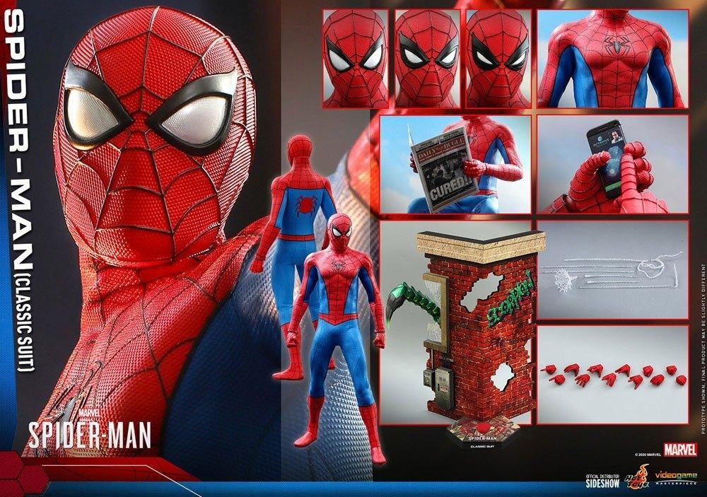 Hot Toys Spider-Man Classic Suit VGM48, West Campus 1 76863 Herxheim (DE), Beeldje of Figuurtje, Heo GmbH, Ophalen of Verzenden