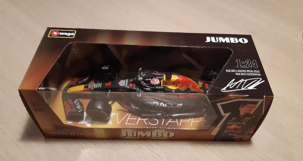 Max Verstappen Jumbo auto 2022 RB18, Ophalen of Verzenden, Nieuw, Auto, Bburago