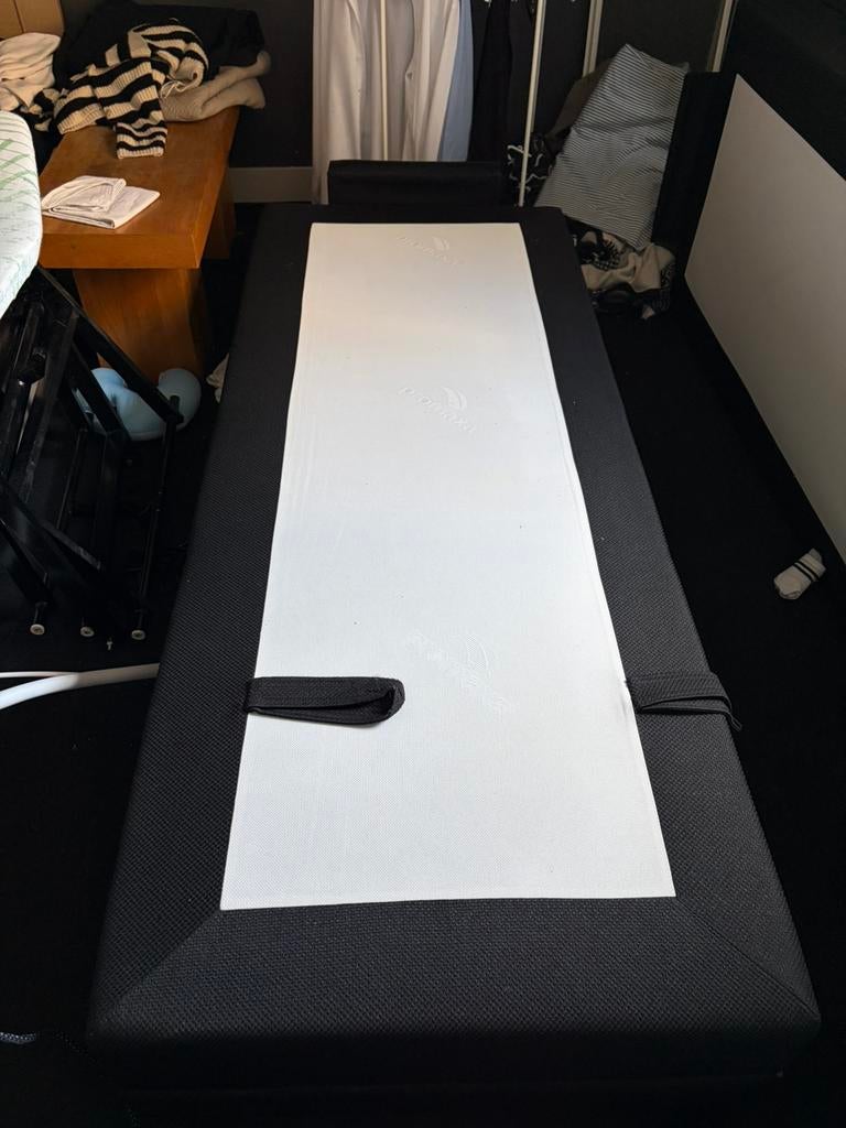 Twee persoons boxspring, Ophalen, Zwart, Tweepersoons, Zo goed als nieuw