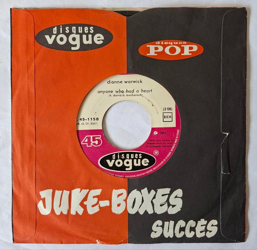 Dionne Warwick      Anyone who had a heart, Ophalen of Verzenden, Gebruikt, 7 inch, Single