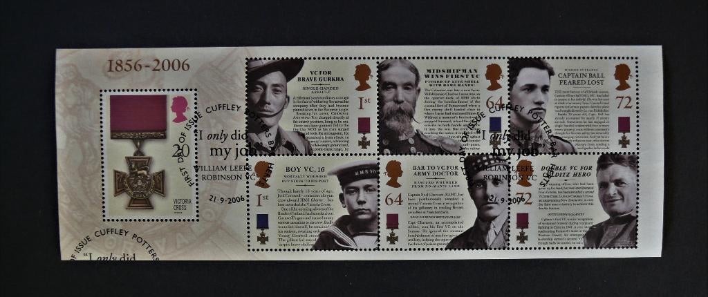 UK / Engeland 2006 Victoria Cross Blok, Verzenden, Gestempeld