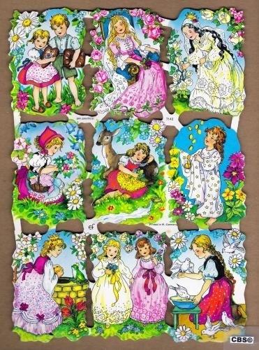 Sprookjes o.a. kikkerkoning poëzieplaatjes 7142, Ophalen of Verzenden