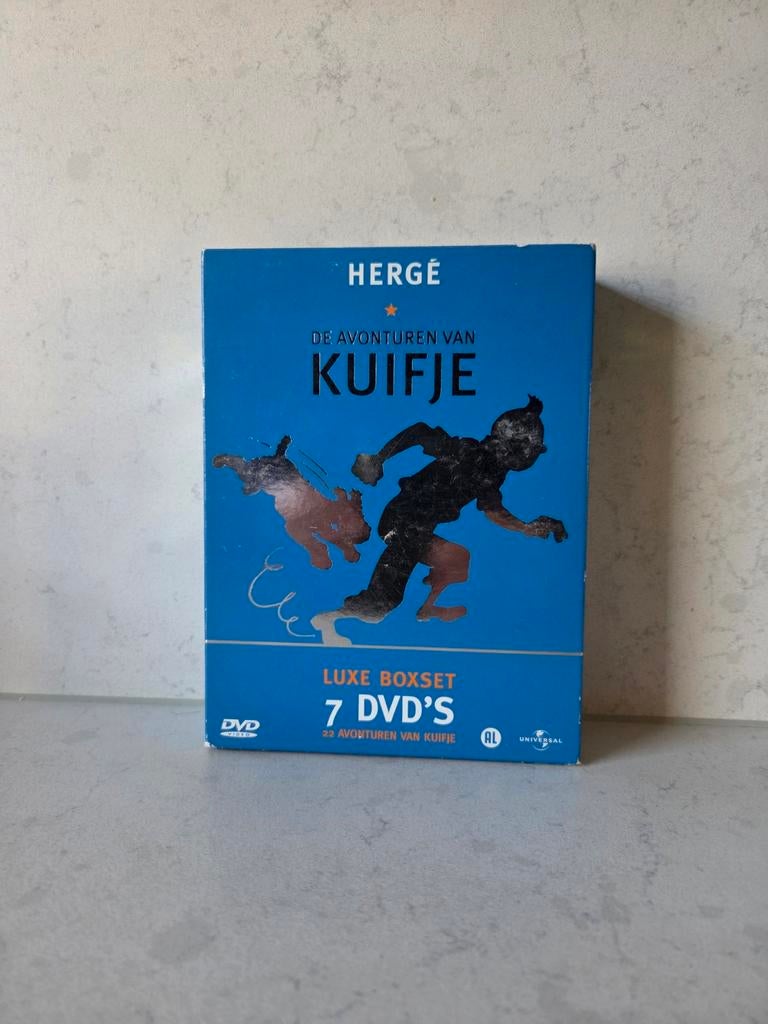 Kuifje - Luxe 7 dvd box met alle 22 avonturen, Ophalen of Verzenden, Kuifje, Zo goed als nieuw