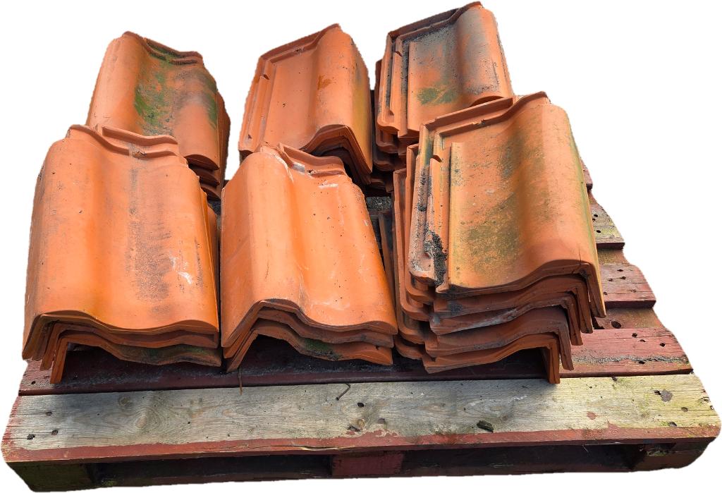 Holle Mulden dakpannen en gevels - nr: D101, Doe-het-zelf en Verbouw, Dakpannen en Dakbedekking, Ophalen, Gebruikt, Steen of Klei