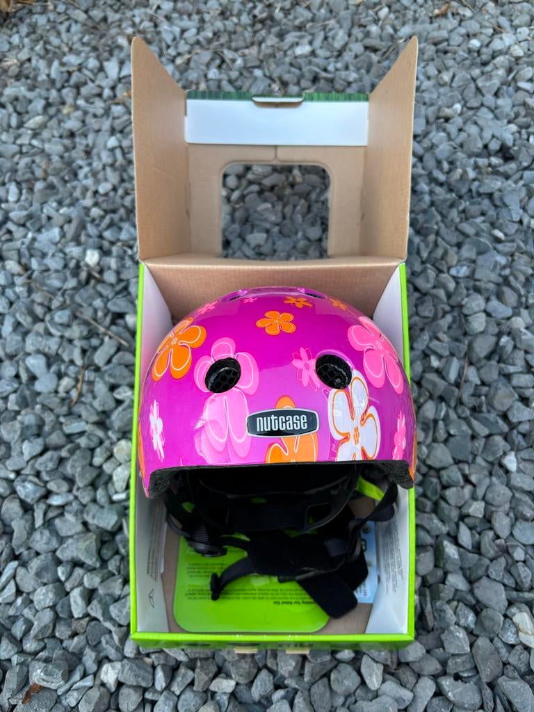 Nutcase helm roze 1+ jaar, Ophalen, Gebruikt, XXS, Meisje