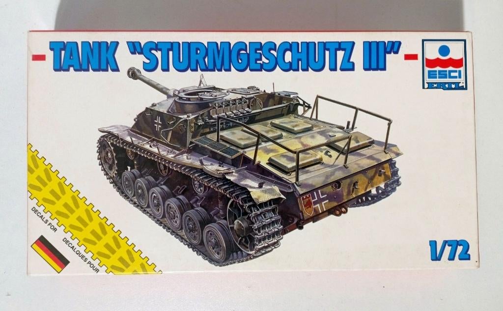 Esci 1/72 Sturmgeschutz III Ausf G, Overige merken, Ophalen of Verzenden, Zo goed als nieuw, Tank