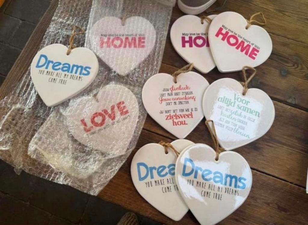 Spreuktegel tegel spreuken nieuw 8 stuks, Ophalen, Nieuw