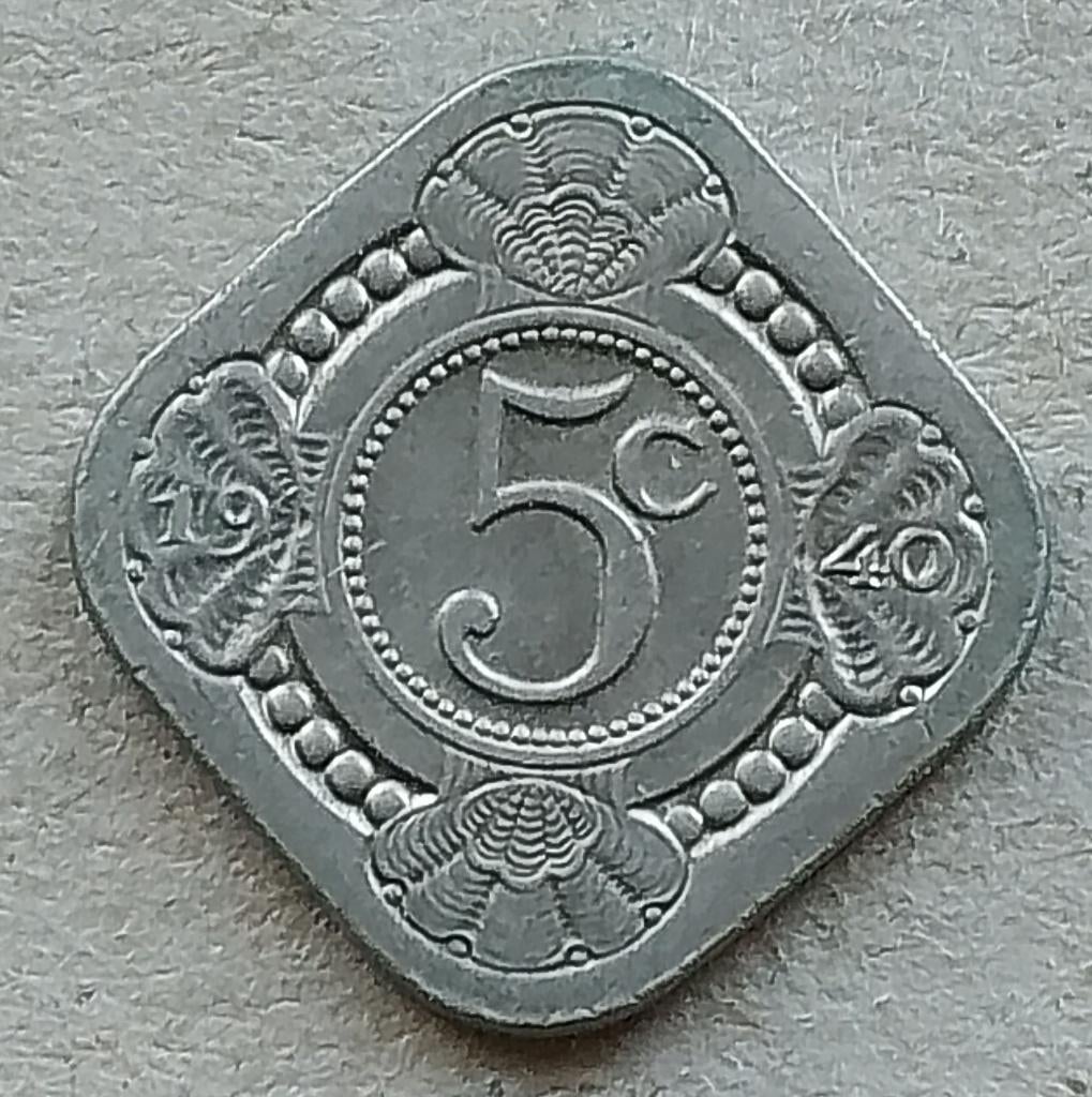 Nederland, 5 cent 1940, Postzegels en Munten, Munten | Nederland, Ophalen of Verzenden, Koningin Wilhelmina, 5 cent, Losse munt