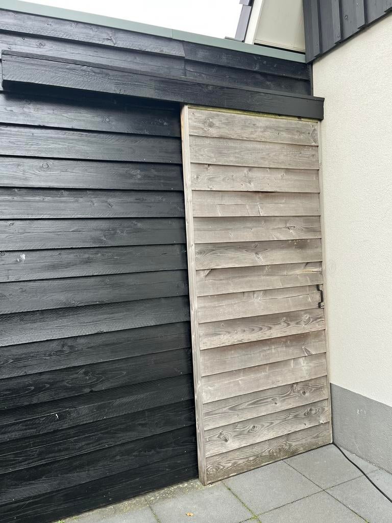 Schuifpoort voor tuin, Ophalen, 1 tot 2 meter, Minder dan 3 meter, Zo goed als nieuw