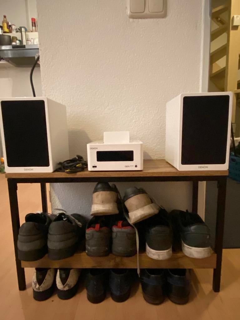 Denon CEOL DRA-N5 Hi-Fi Systeem met Denon Sc-N9 Speakers, Zo goed als nieuw, 60 tot 120 watt, Front, Rear of Stereo speakers, Ophalen