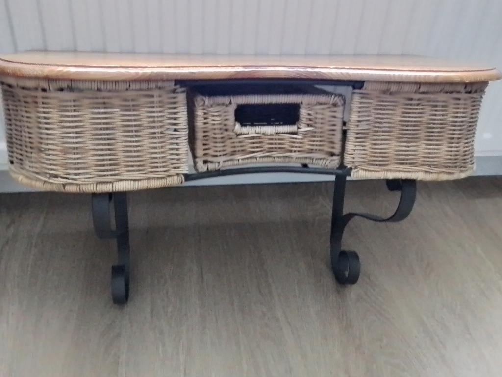 Halkastje, Huis en Inrichting, Tafels | Sidetables, Grenenhout, Gebruikt, 50 tot 100 cm, Ophalen of Verzenden