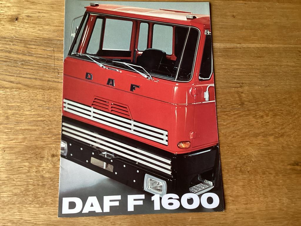 DAF F1600 brochure 1974, Boeken, Ophalen of Verzenden, Overige merken