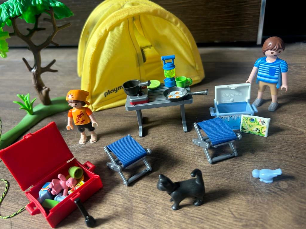 Playmobil kampeer set 5435, Ophalen of Verzenden, Zo goed als nieuw