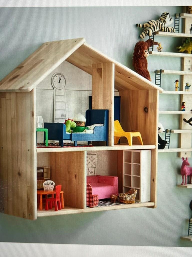 Ikea Doll House with toy furniture, Kinderen en Baby's, Speelgoed | Poppenhuizen, Ophalen, Zo goed als nieuw, Poppenhuis