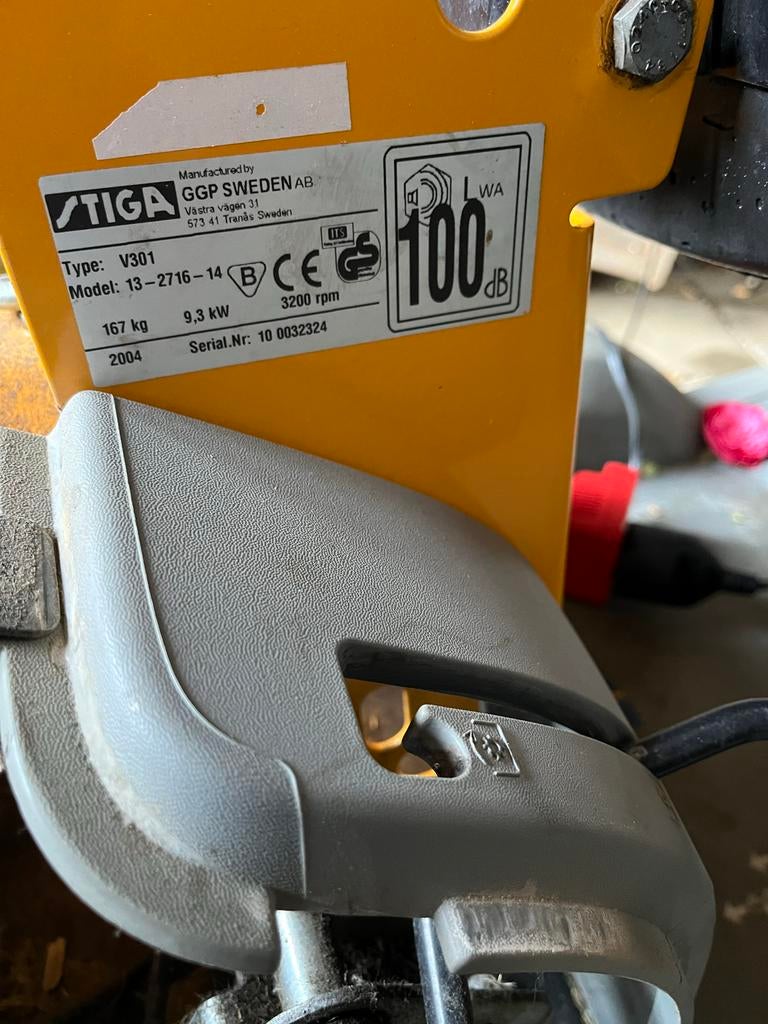 Zitmaaier Stiga Ready V301, Ophalen, Gebruikt