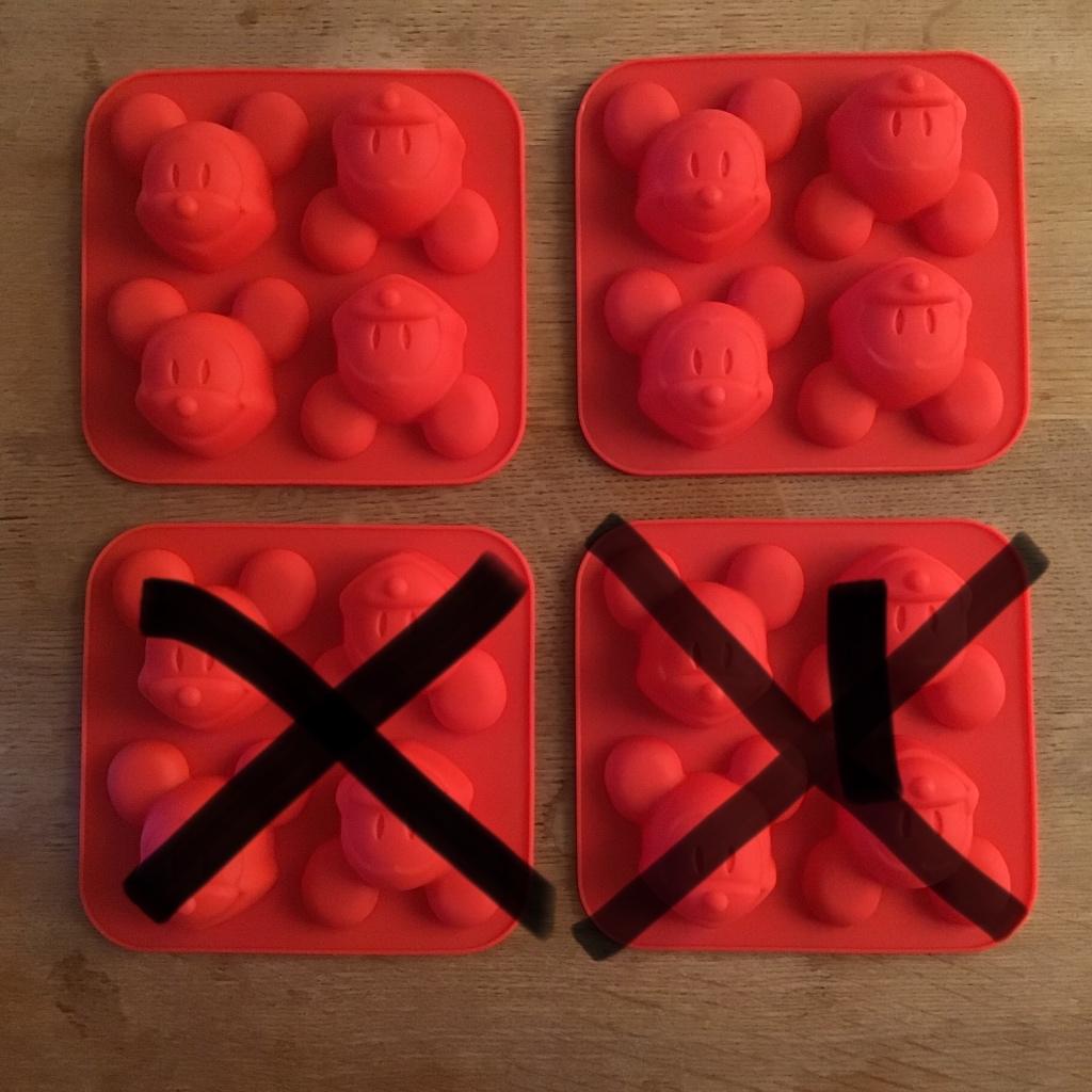 2x Siliconen mal bakvorm Mickey Mouse koek puddingvorm zeep, Ophalen of Verzenden, Nieuw, Cupcakes, Bakvorm