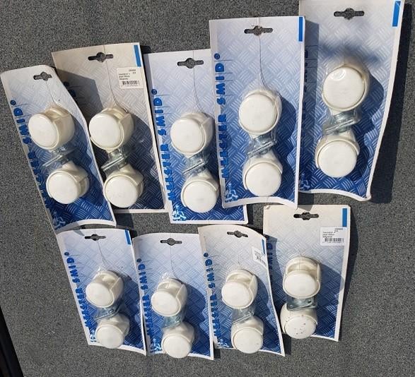 Partij Div kunststof meubel rollen-wielen, Doe-het-zelf en Verbouw, Zwenkwielen, Ophalen of Verzenden, Nieuw