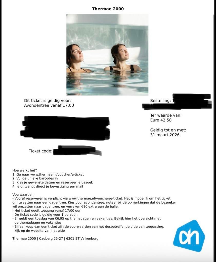 Thermae 2000 avond entree, Eén persoon, Overige soorten, Spa of Sauna