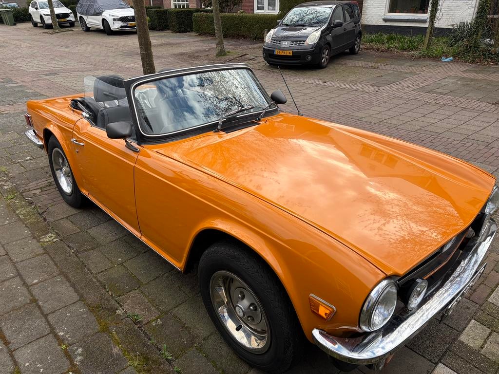 Triumph TR6 2.5 Hardtop Overdrive 1975, Auto's, Triumph, TR6, Zwart, Overige kleuren, 2498 cc