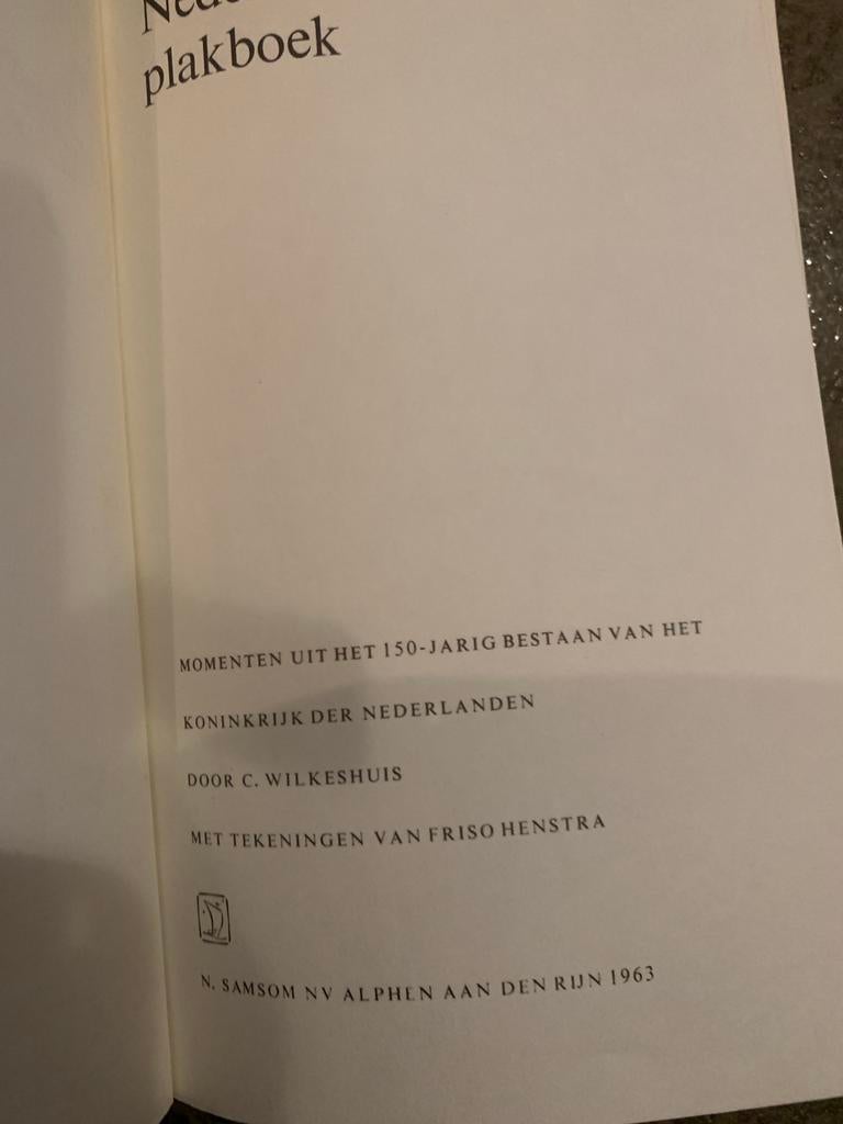 Nederlands plakboek C. Wilkeshuis - 150 jaar Nederland, Ophalen of Verzenden, Zo goed als nieuw, Nederland, Tijdschrift of Boek