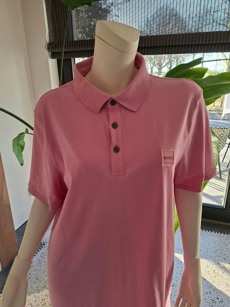 NIEUW roze polo Boss XXL 56 slim fit, BOSS, Ophalen of Verzenden, Roze, Maat 56/58 (XL)