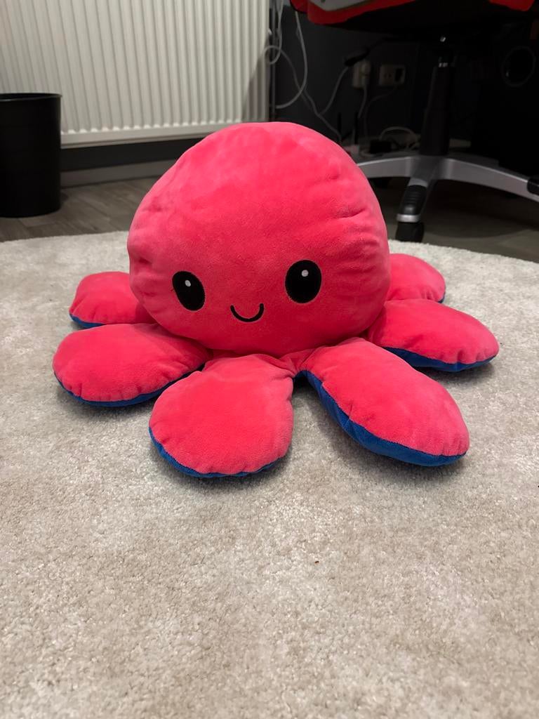 XXL Omkeerbare Octopus Knuffel, Ophalen of Verzenden, Nieuw, Overige typen