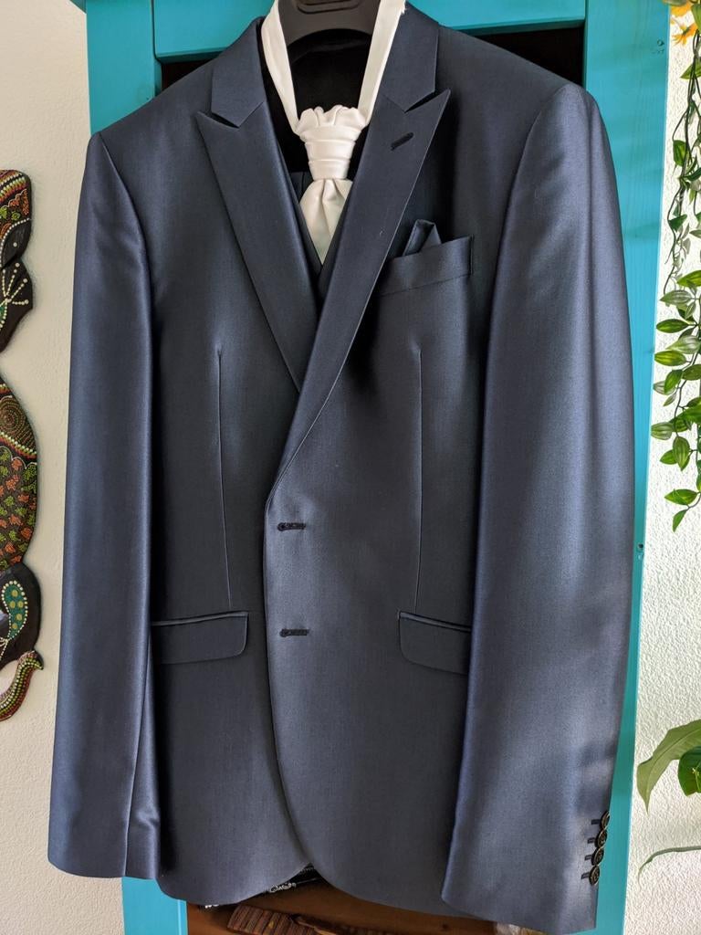 Javier Arnaiz Trouwpak - Compleet 3-delig - Donkerblauw, Ophalen of Verzenden, Zo goed als nieuw, Javier Arnaiz, Maat 48/50 (M)