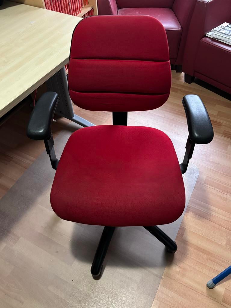 Drisag BS381 bureaustoel - Rood, Ophalen, Gebruikt, Bureaustoel, Rood