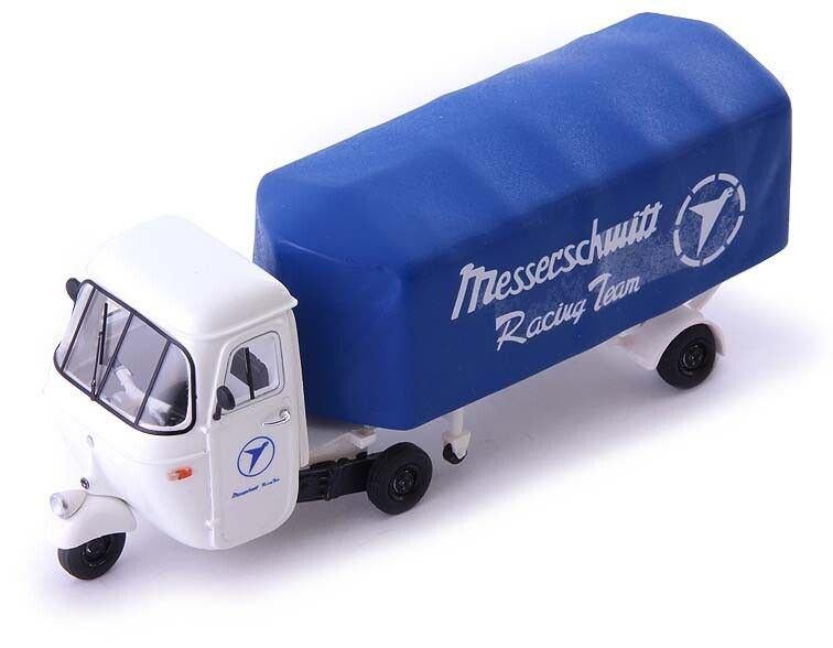 Piaggio Ape Renntransporter Messerschmitt (1:43, Autocult), Hobby en Vrije tijd, Overige merken, Auto, Nieuw, Ophalen of Verzenden
