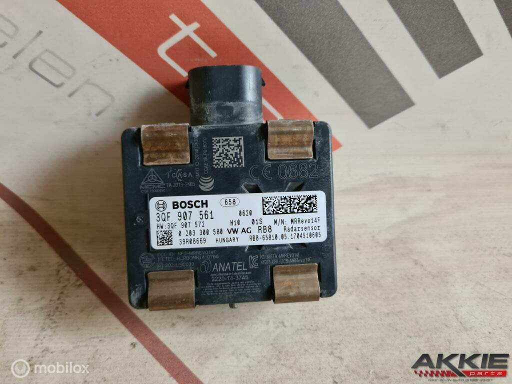 Volkswagen golf Radarsensor 3QF907561, Ophalen of Verzenden, Gebruikt