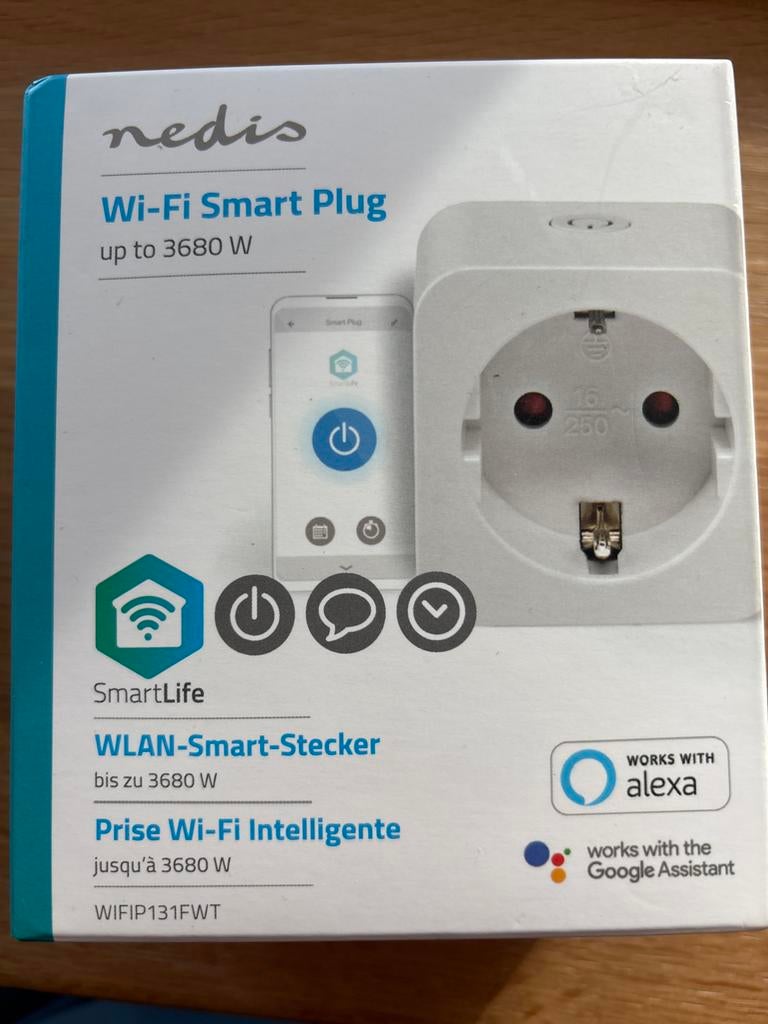 Nedis Wi-Fi Smart Plug - Slimme stekker, Ophalen of Verzenden, Nieuw