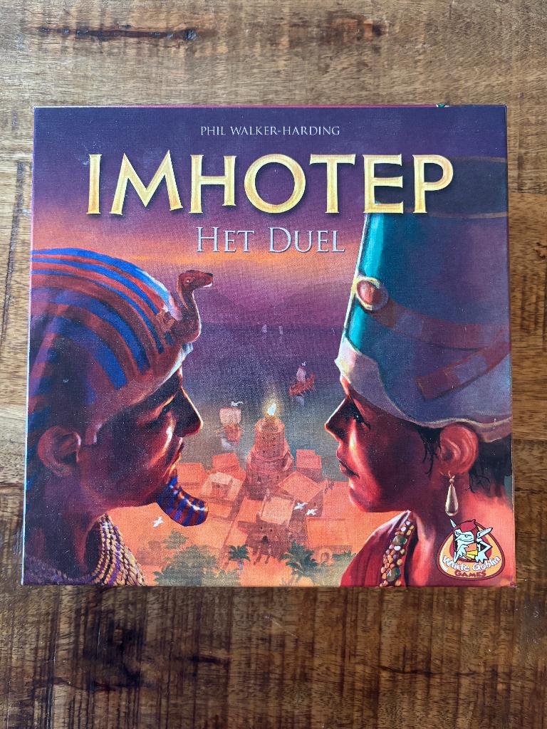 Imothep: het Duel bordspel white goblin games zgan, Hobby en Vrije tijd, Ophalen of Verzenden, Zo goed als nieuw, Geen idee, White goblein games