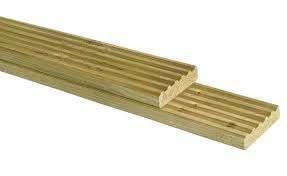 Terras planken, geimpregneerd grenen en blank Douglas, Ophalen of Verzenden, Nieuw, 250 cm of meer, Planken