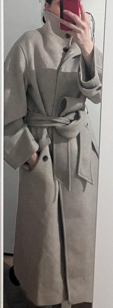 & other stories dames mantel, Kleding | Dames, Jassen | Winter, Zo goed als nieuw, Maat 38/40 (M), Beige, Verzenden