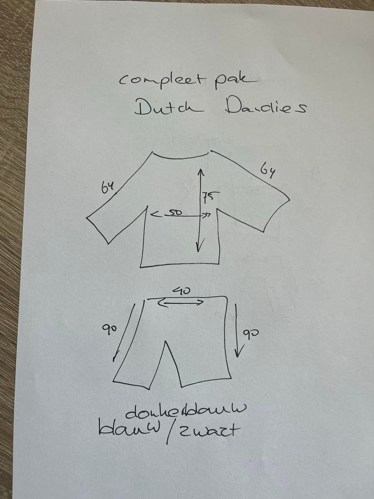 Blauw S Dutch Dandies Maat 46 - Herenpak Doesburg, Ophalen of Verzenden, Zo goed als nieuw, Maat 46 (S) of kleiner, Blauw