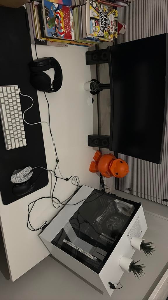 Complete gaming setup, Zelfgebouwde PC, Zo goed als nieuw, AMD Ryzen 7, Gaming