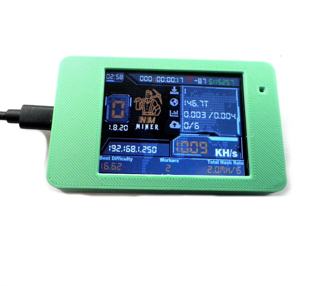 BTC NerdMiner V2, Ticker, Klok & Lucky Lottery Miner 1000 KH, Verzenden, Nieuw, NerdMiner V2